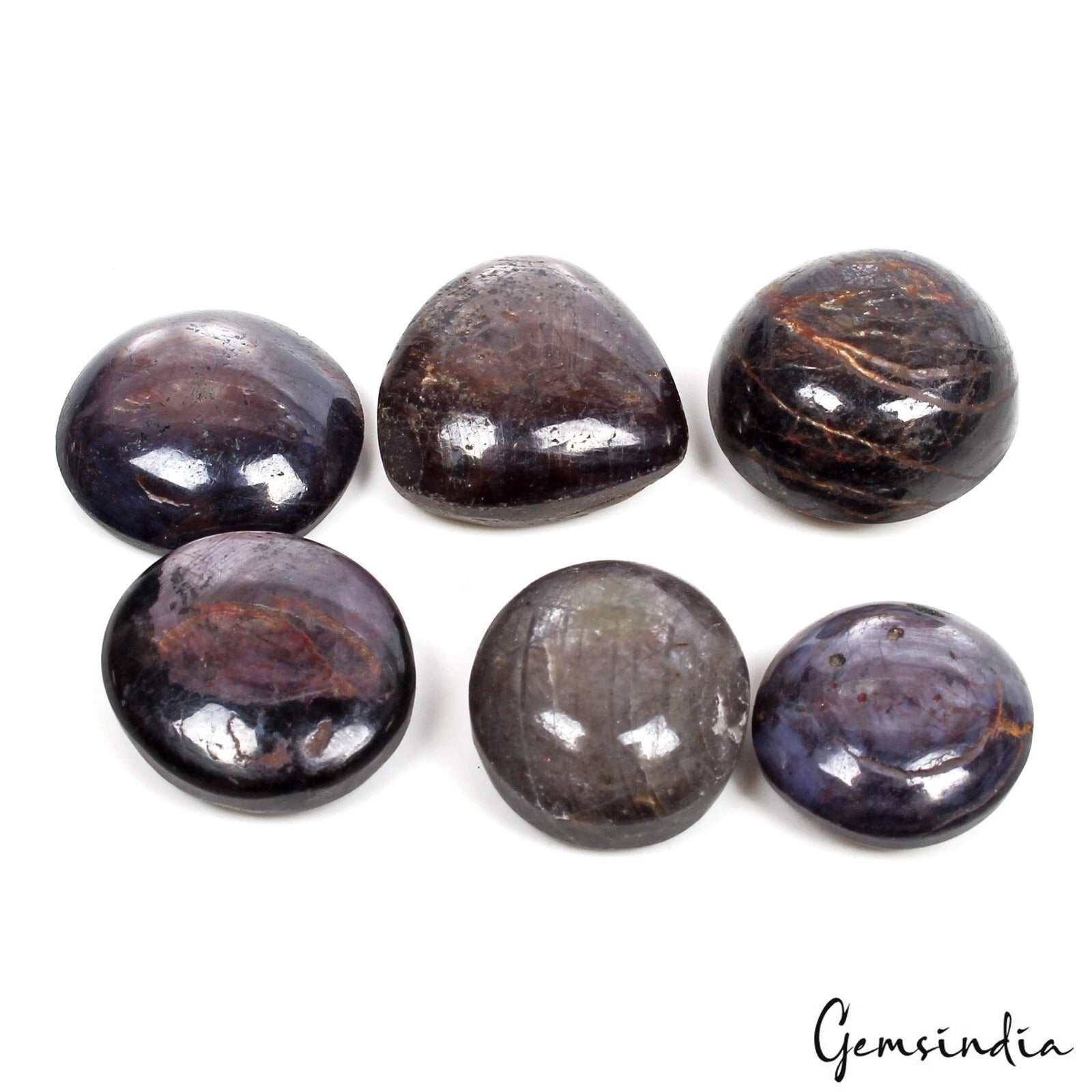 Certified 178 Cts Natural Star Ruby Mix Cabochon Loose Untreated Gemstones~6 Pcs