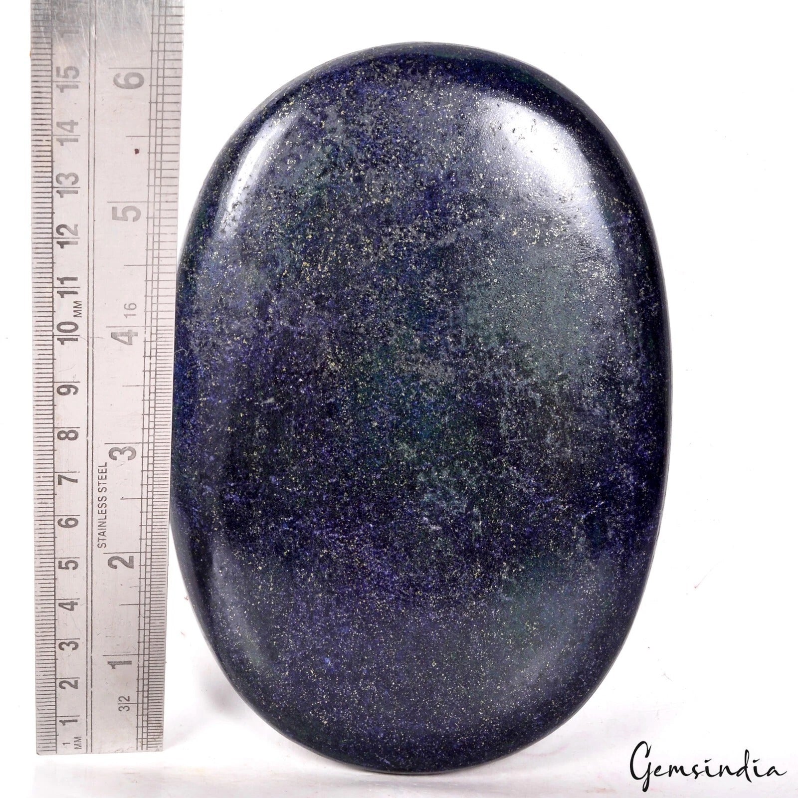 Pyrite Cabochon, Gold — 146 x 112 x 13 mm, 2090 Ct
