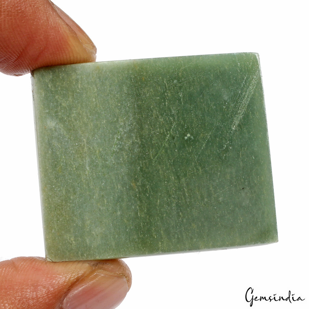 187Ct Natural Untreated Loose Green Jadeite Jade, Guatemala Gemstone for Jewelry