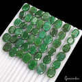 650 Ct Natural Green Brazilian Emerald Oval Cut Faceted Loose Wholesale Gems Lot