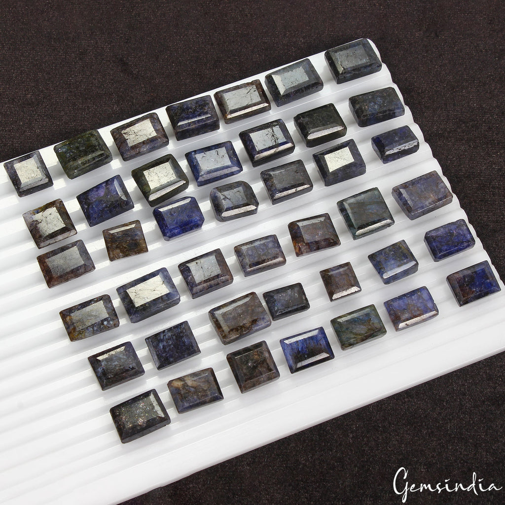 600 Cts Natural Blue Beryl Mix Cut Loose Gemstones for Jewelry Making~  42 Pcs