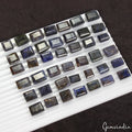600 Cts Natural Blue Beryl Mix Cut Loose Gemstones for Jewelry Making~  42 Pcs