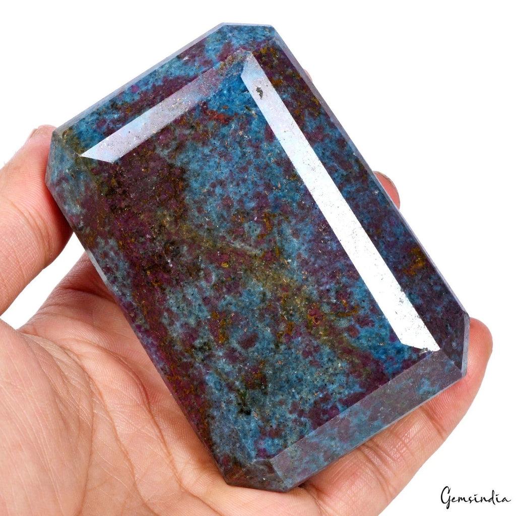 2780 Cts Natural Ruby Kyanite Octagon Cut Loose Madagascar Untreated Gemstone