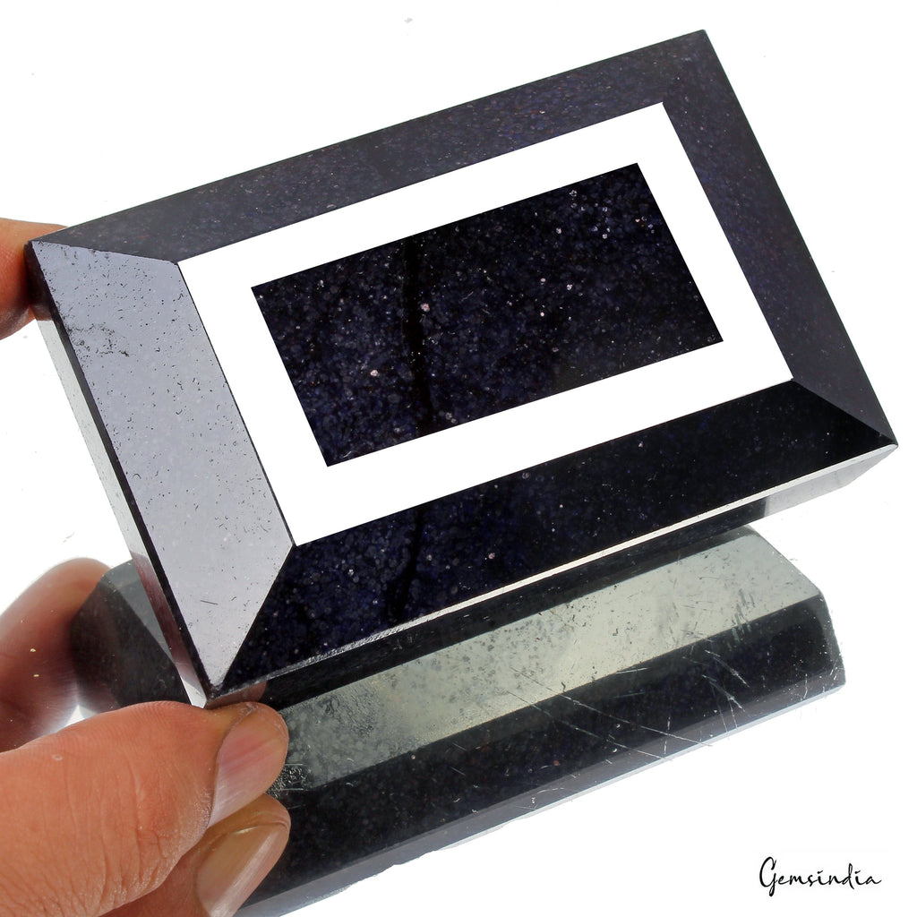 3450 Ct Natural Dark Blue Sapphire Faceted Museum Size Earth Mined Huge Gemstone